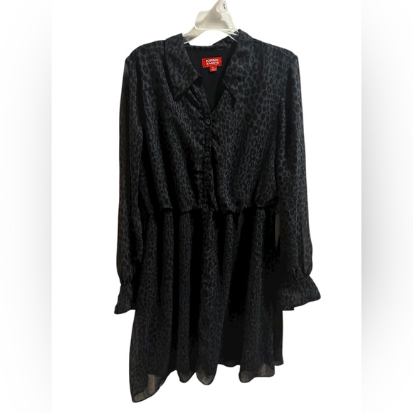 Kirna Zabete Dresses & Skirts - Kirna Zabete at Target Charcoal Leopard dress size XL